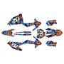 ktm 85sx graphics kit 2018-2024 vandal series cyan