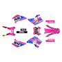 kawasaki kdx200 graphics kit 1995-2008 split series magenta