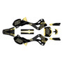 kawasaki kx250 graphics kit 1999-2002 evader series gold
