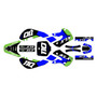 kawasaki klx110 graphics kit 2002-2009 lightning series blue