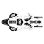 kawasaki klx110 graphics kit 2002-2009 lightning series white