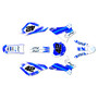 suzuki drz125 graphics kit 2001-2007 whiplash series blue