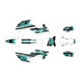 husqvarna tc85 graphics kit 2025-2026 warrior series teal-shift