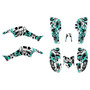 honda trx400ex graphics kit 2005-2007 invasion series teal