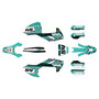 husqvarna tc85 graphics kit 2023-2024 split series teal