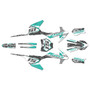 gasgas mc65 graphics kit 2021-2023 cloaked series teal