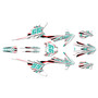 gasgas mc65 graphics kit 2021-2023 prime series teal-shift