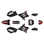 yamaha yz125 graphics kit 2006-2007 rebel series red