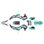 kawasaki kx450x graphics kit 2024-2026 fastaf series teal