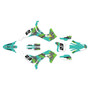 kawasaki kx450sr graphics kit 2024-2026 throwback series teal