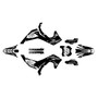 kawasaki kx250x graphics kit 2025-2026 rebel series white