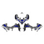 yamaha yfz450r graphics kit 2014-2026 cyberware series blue-shift