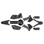 ktm 200xc graphics kit 2005-2007 razor series smoke