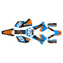 ktm 250xcw graphics kit 2005-2007 crew series cyan