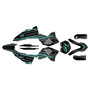 KTM 125SX, 150SX & 250SX graphics kit 2007 coil series teal-shift