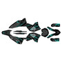 ktm 250sxf graphics kit 2007 rugged series teal-shift