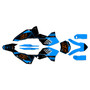 KTM 125SX, 150SX & 250SX graphics kit 2007 splinter series cyan