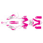 KTM 125SX, 150SX & 250SX graphics kit 2007 splinter series magenta