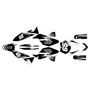 ktm 150xc graphics kit 2008-2010 speed series white