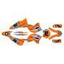 ktm 250sxf graphics kit 2008-2010 predator series orange