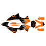 KTM Motocross 4-stroke 250SX-F & 450SX-F graphics kit 2008-2010 splinter series orange