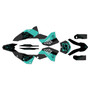 ktm 250xc graphics kit 2008-2010 venom series teal-shift