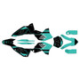 KTM 250XC-F, 450XC-F & 505XC-F graphics kit 2008-2010 splinter series teal