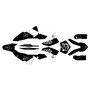 ktm 400exc graphics kit 2008-2011 venom series white