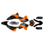 ktm 400exc graphics kit 2008-2011 venom series orange-shift