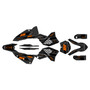 ktm 250xcfw graphics kit 2008-2011 warrior series orange-shift
