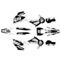 husqvarna te250 graphics kit 2020-2023 night series white