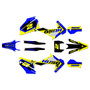 Husqvarna TE150 TE250 TE300 graphics kit 2020-2023 razor series yellow