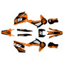 husqvarna fe350 graphics kit 2020-2023 night series orange