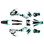 husqvarna te150 graphics kit 2020-2023 vizion series teal