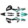 husqvarna fe450 graphics kit 2020-2023 fatality series teal