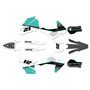 husqvarna fe450 graphics kit 2020-2023 vendetta series teal