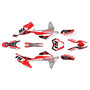 gasgas mc125 graphics kit 2021-2023 cloaked series red