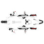 gasgas mc350f graphics kit 2021-2023 speed series white