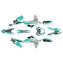 gasgas ec250 graphics kit 2021-2023 cloaked series teal