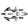 gasgas ex250 graphics kit 2021-2023 inferno series white