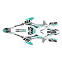 gasgas mc50 graphics kit 2021-2023 cloaked series teal