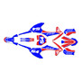 gasgas mc-e5 graphics kit 2021-2023 inferno series blue