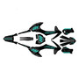 gasgas mc-e5 graphics kit 2021-2023 rebel series teal-shift