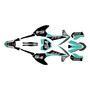 gasgas mc-e3 graphics kit 2021-2023 inferno series teal