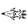 gasgas mc-e3 graphics kit 2021-2023 twitch series white
