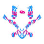 polaris predator500 graphics kit 2002-2007 blazing series magenta