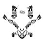 polaris predator500 graphics kit 2002-2007 blazing series white