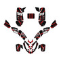 polaris predator500 graphics kit 2002-2007 electron series red