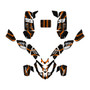 polaris predator500 graphics kit 2002-2007 electron series orange