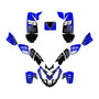polaris predator500 graphics kit 2002-2007 fracture series blue